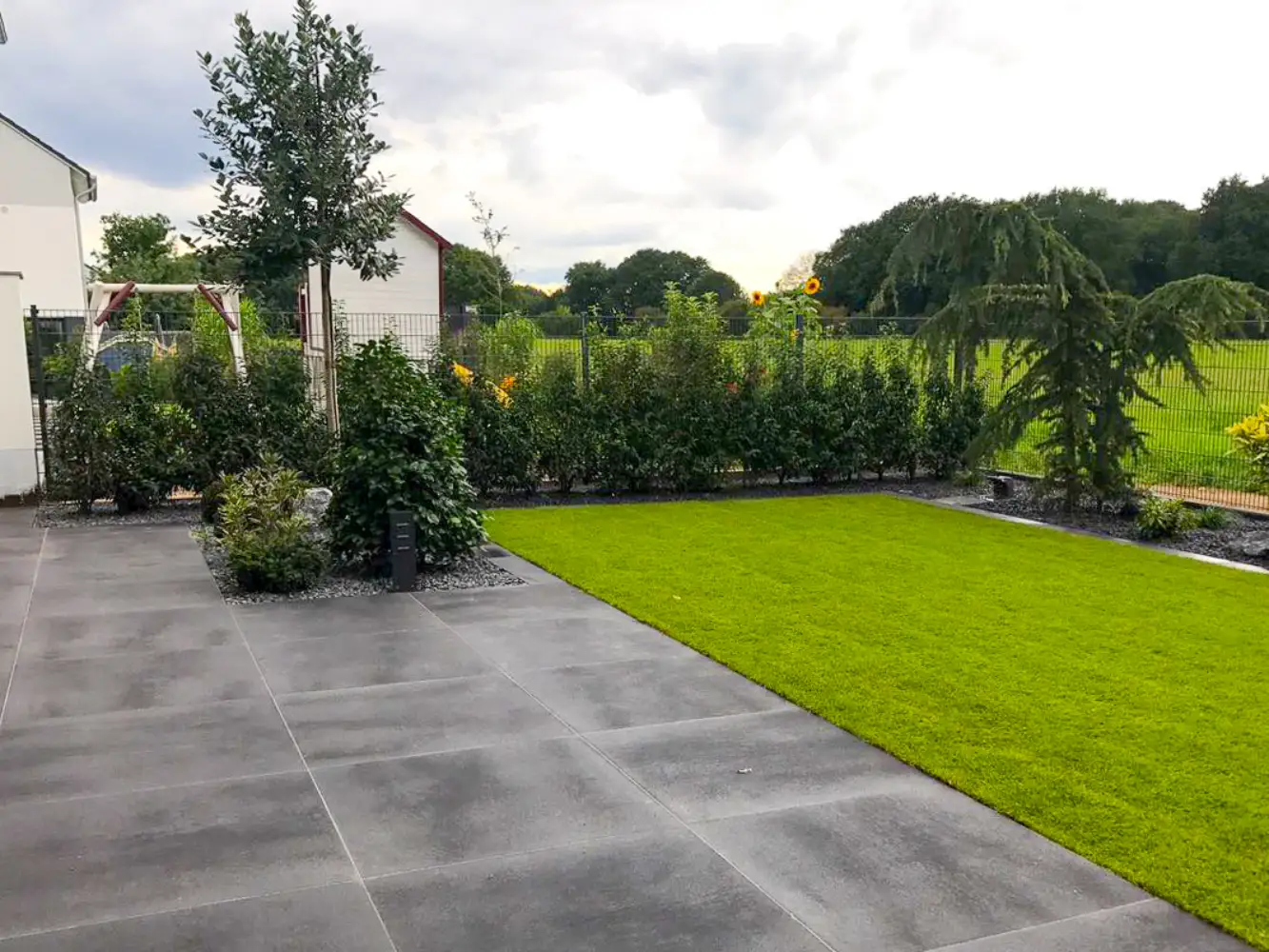 feinsteinzeug terrasse garten koeln